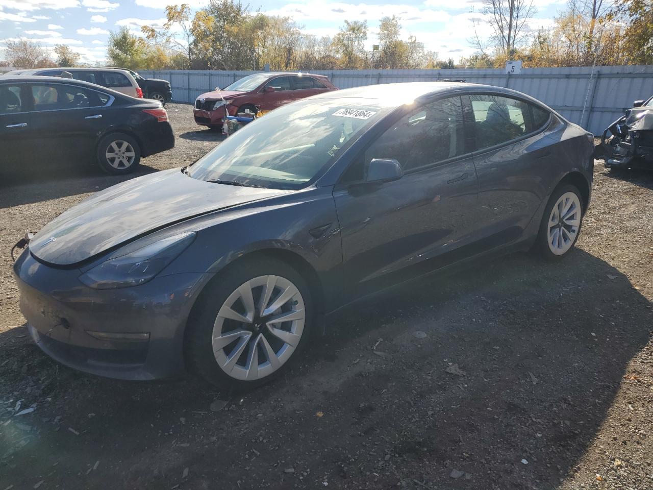 2022 TESLA MODEL 3  VIN:5YJ3E1EB9NF247556