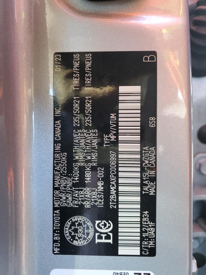 2023 LEXUS RX 350 BASE VIN:2T2BAMCAXPC006997