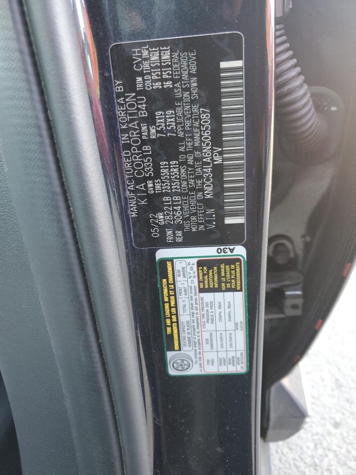 2022 KIA EV6 LIGHT VIN:KNDC34LA6N5065087