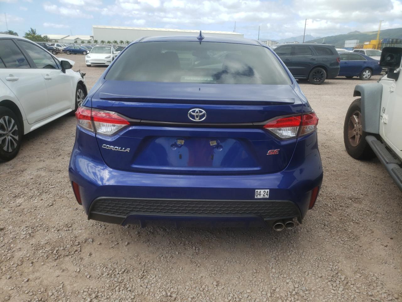 2022 TOYOTA COROLLA SE VIN:JTDS4MCE7NJ096397