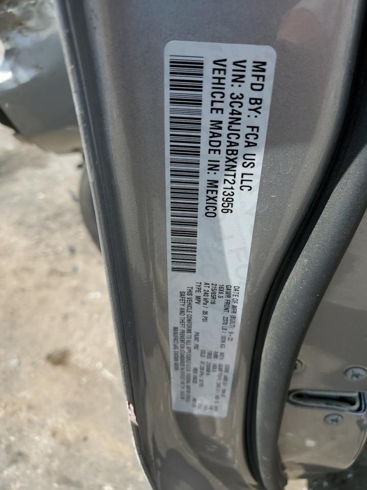 2022 JEEP COMPASS SPORT VIN:3C4NJCABXNT213956