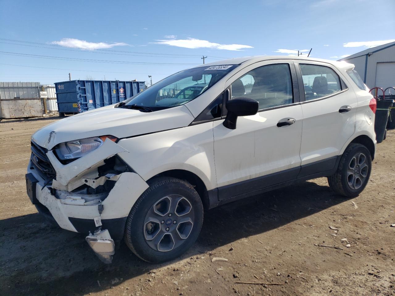 2022 FORD ECOSPORT S VIN:MAJ6S3FL4NC463469