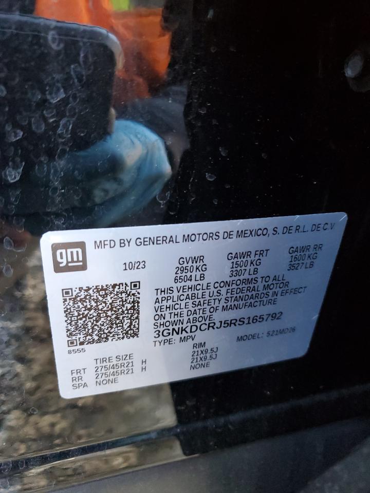 2024 CHEVROLET BLAZER RS VIN:3GNKDCRJ5RS165792