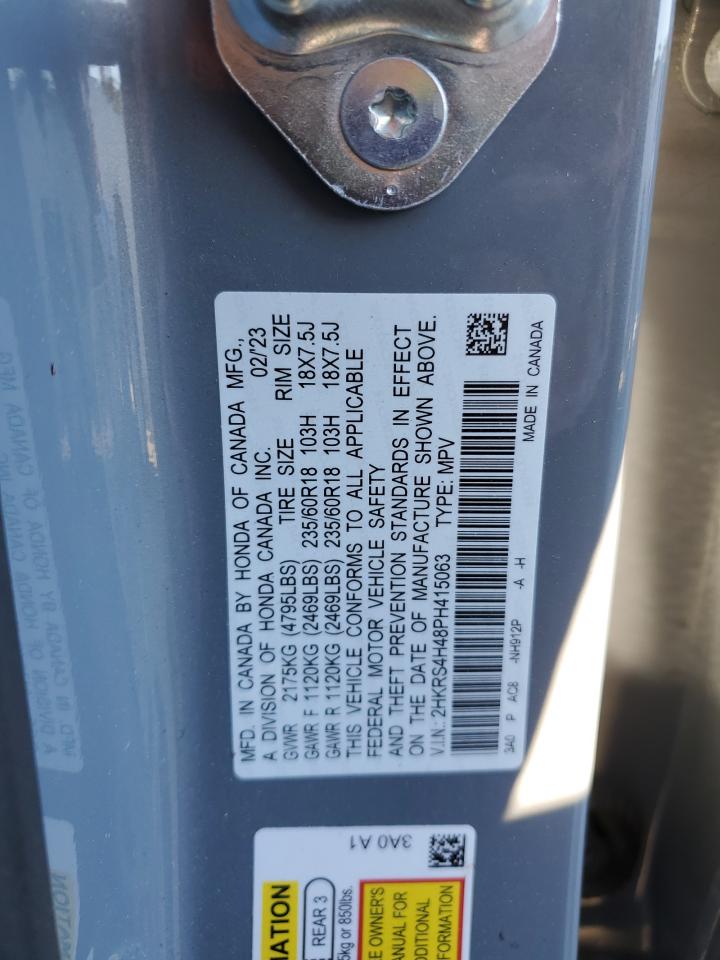 2023 HONDA CR-V EX VIN:2HKRS4H48PH415063