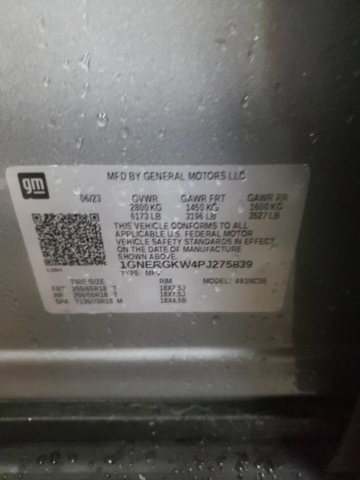 2023 CHEVROLET TRAVERSE LT VIN:1GNERGKW4PJ275839