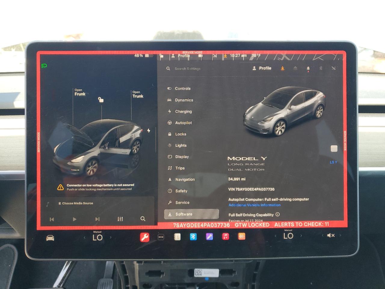 2023 TESLA MODEL Y  VIN:7SAYGDEE4PA037736