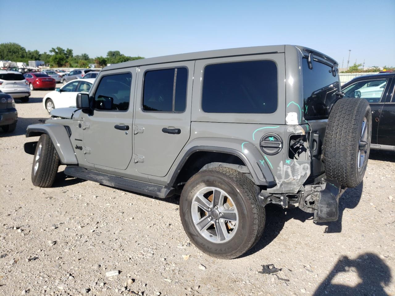 2022 JEEP WRANGLER UNLIMITED SAHARA VIN:1C4HJXEN3NW109151