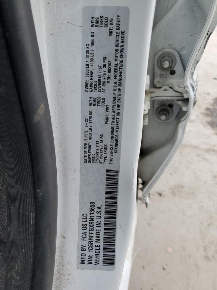 2024 RAM 1500 BIG HORN/LONE STAR VIN:3FAHP0HA7CR264645