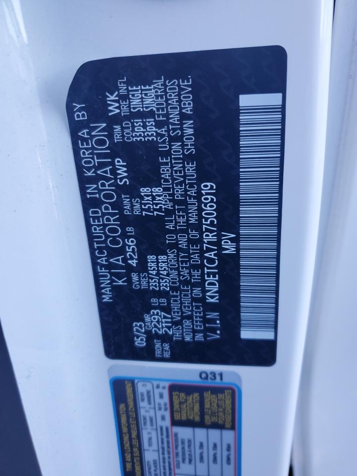 2024 KIA SELTOS SX VIN:KNDETCA71R7506919