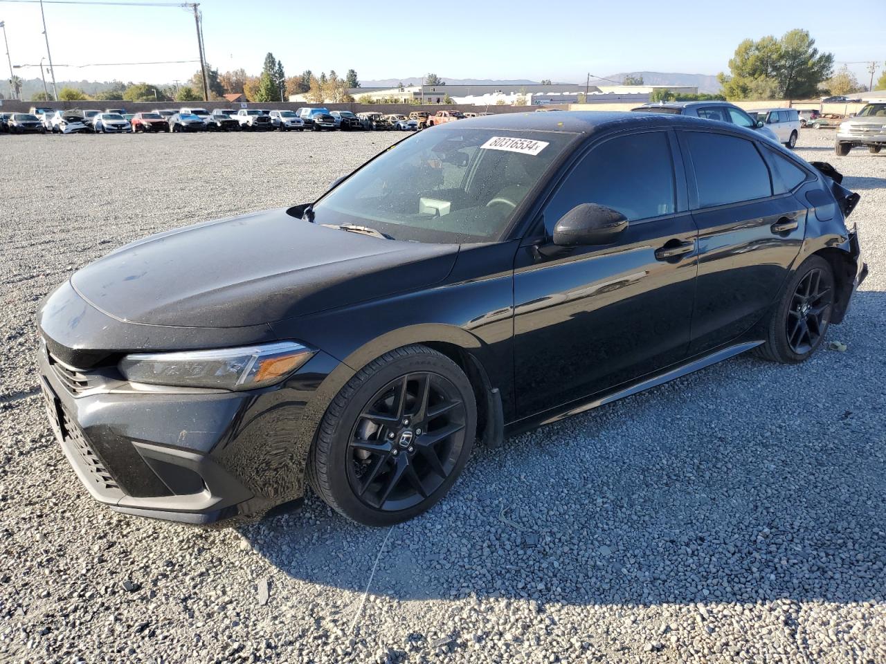 2022 HONDA CIVIC SPORT VIN:2HGFE2F51NH550094