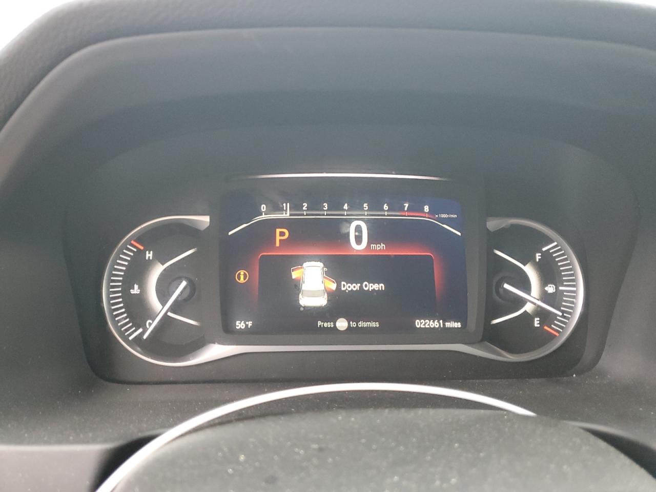 2022 HONDA PASSPORT EXL VIN:5FNYF8H58NB027858