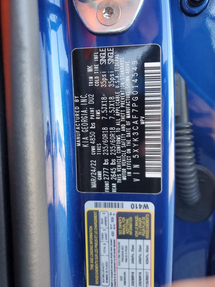 2023 KIA SPORTAGE EX VIN:5XYK3CAF7PG014549