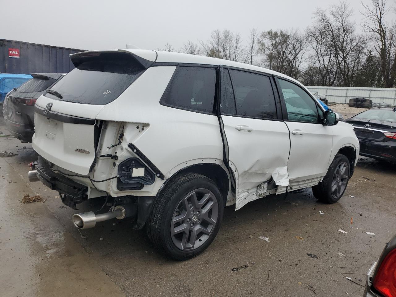 2022 HONDA PASSPORT EXL VIN:5FNYF8H58NB027858