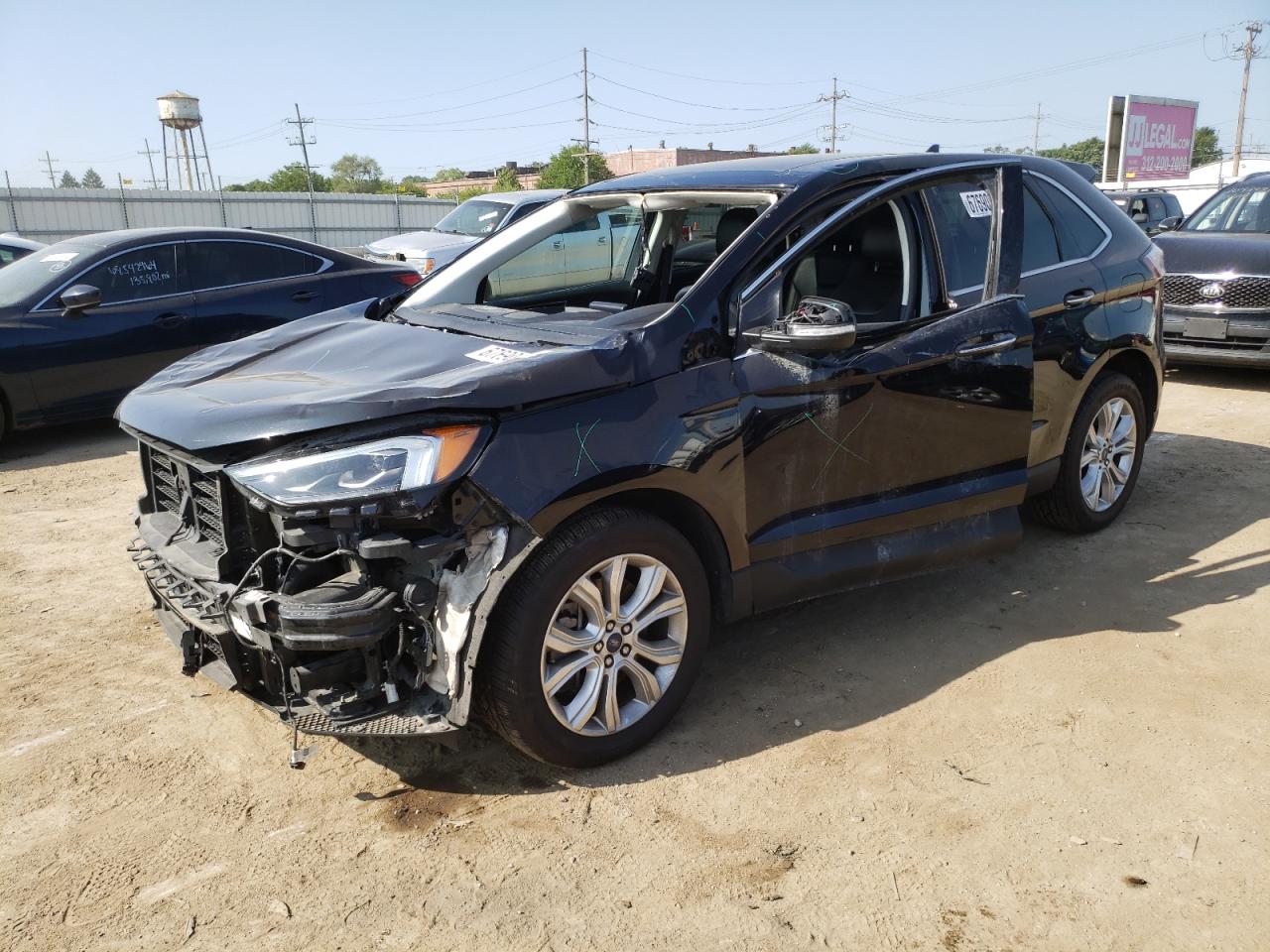 2022 FORD EDGE TITANIUM VIN:2FMPK4K91NBA31528