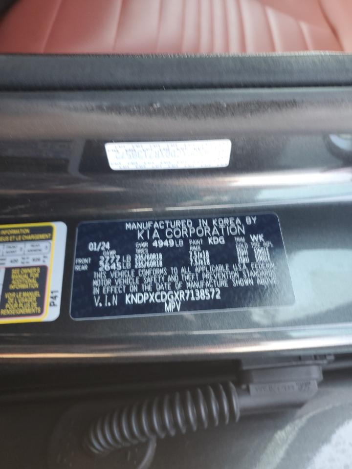 2024 KIA SPORTAGE SX PRESTIGE VIN:KNDPXCDGXR7138572