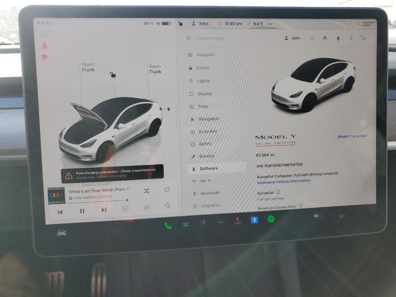 2022 TESLA MODEL Y  VIN:7SAYGDEF4NF541129