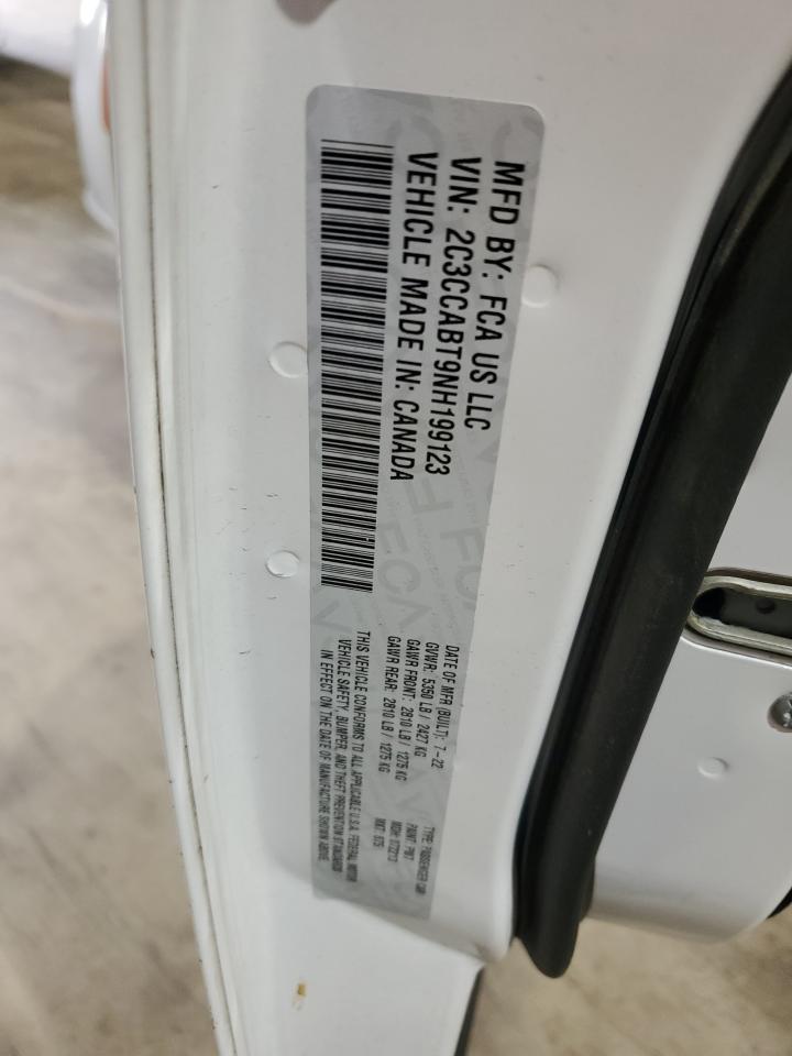 2022 CHRYSLER 300 S VIN:2C3CCABT9NH199123