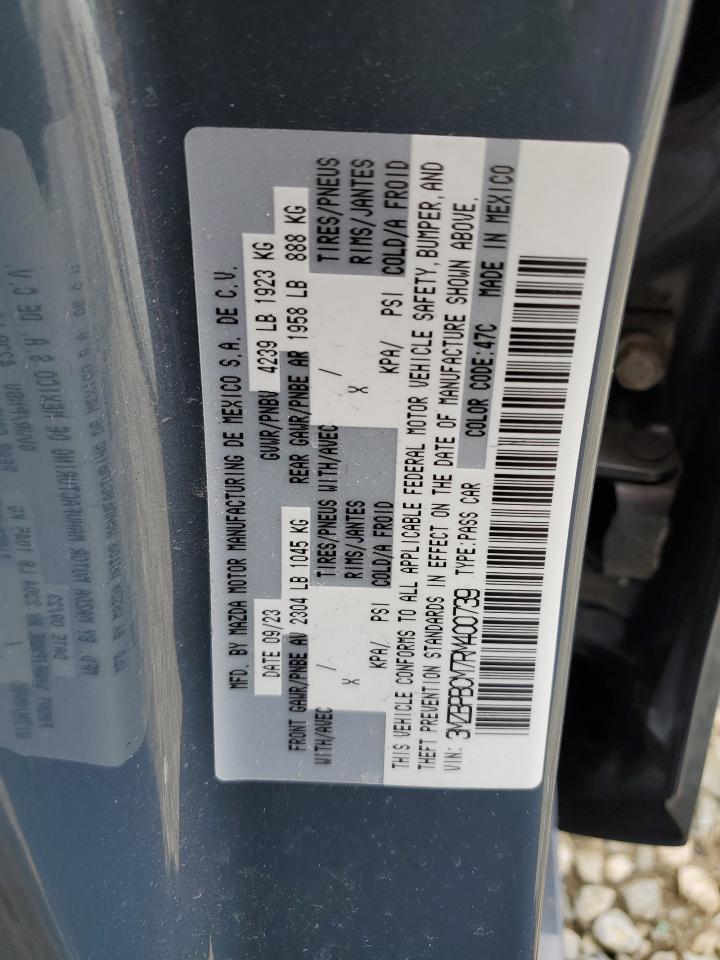 2024 MAZDA 3 PREFERRED VIN:3MZBPBCM7RM400739