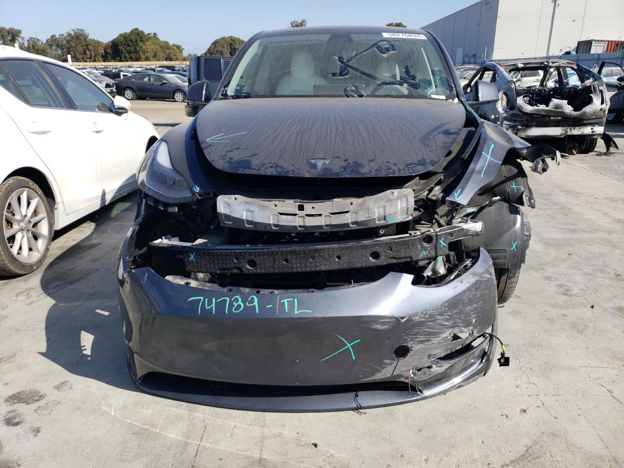 2022 TESLA MODEL Y  VIN:7SAYGDEF2NF411284