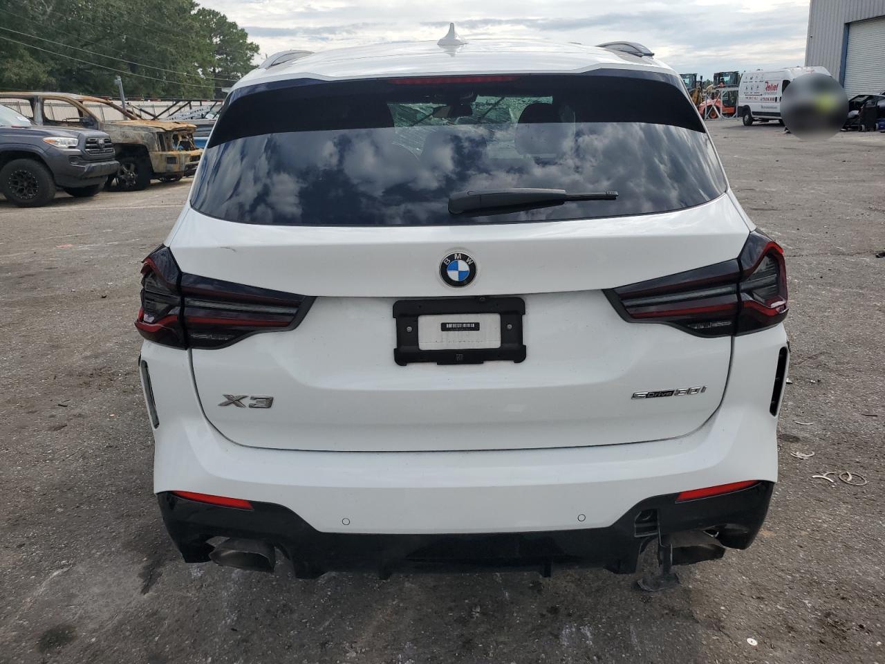2022 BMW X3 SDRIVE30I VIN:5UX43DP00N9J11543