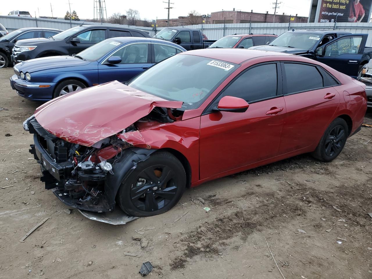 2023 HYUNDAI ELANTRA BLUE VIN:KMHLM4AJ8PU041930