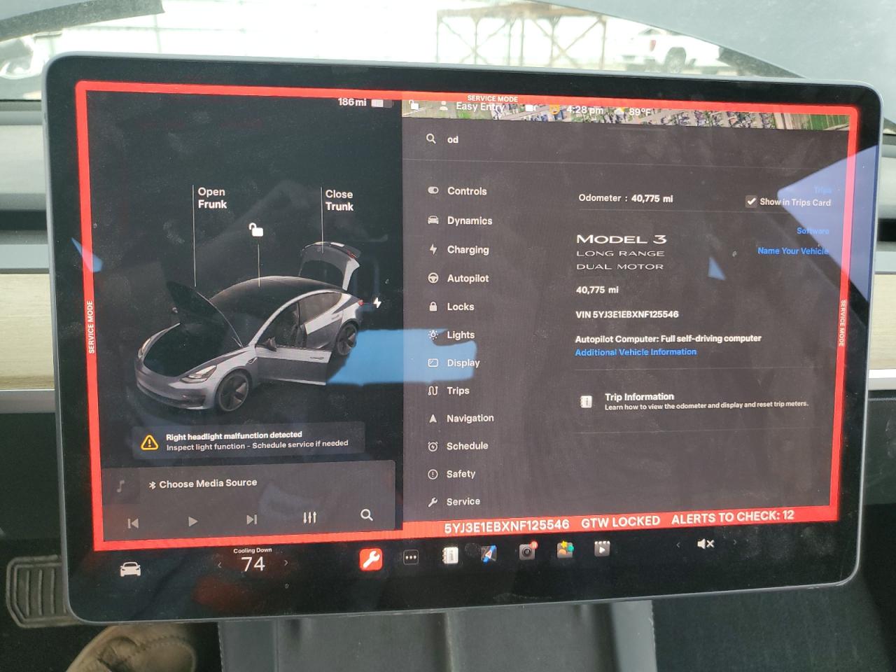 2022 TESLA MODEL 3  VIN:5YJ3E1EBXNF125546
