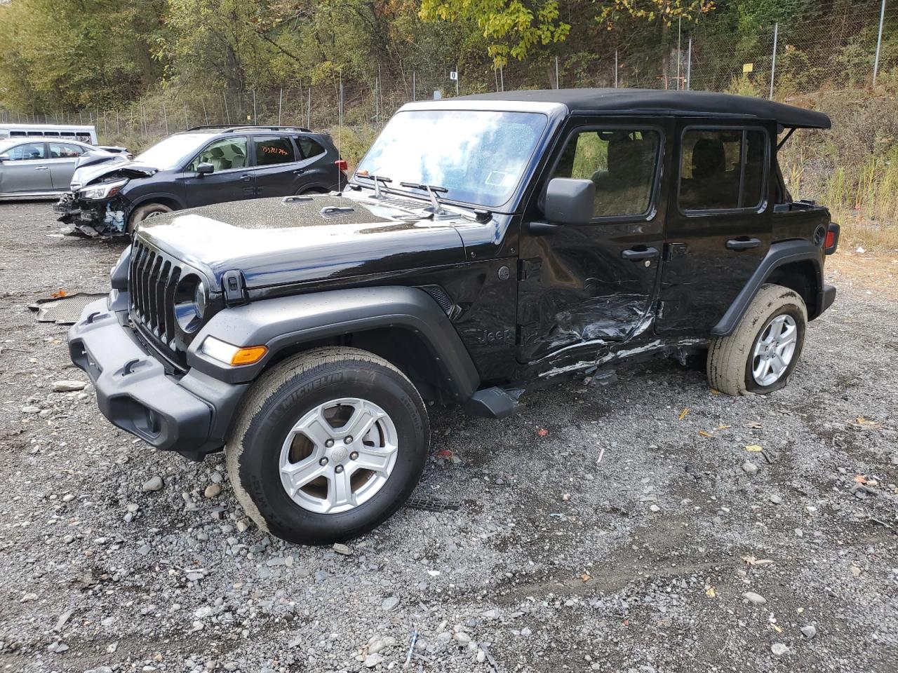 2022 JEEP WRANGLER UNLIMITED SPORT VIN:1C4HJXDG0NW180276