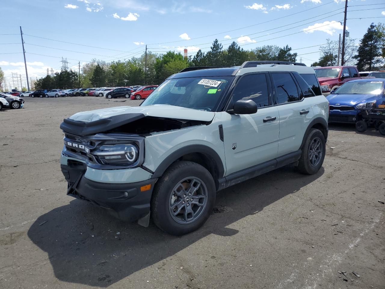 2022 FORD BRONCO SPORT BIG BEND VIN:3FMCR9B62NRE36814