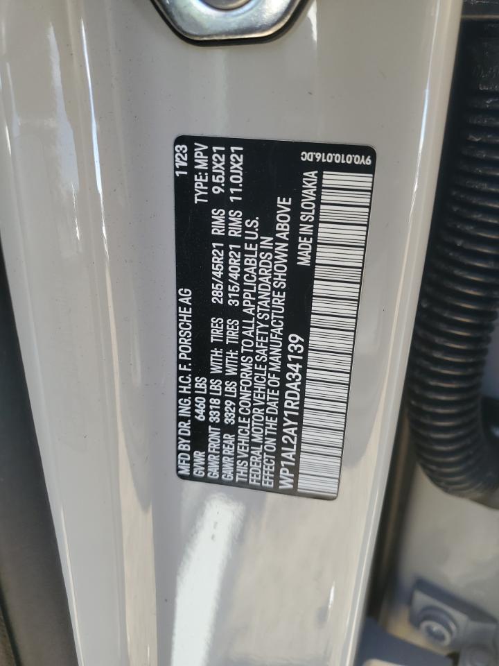 2024 PORSCHE CAYENNE S VIN:WP1AL2AY1RDA34139