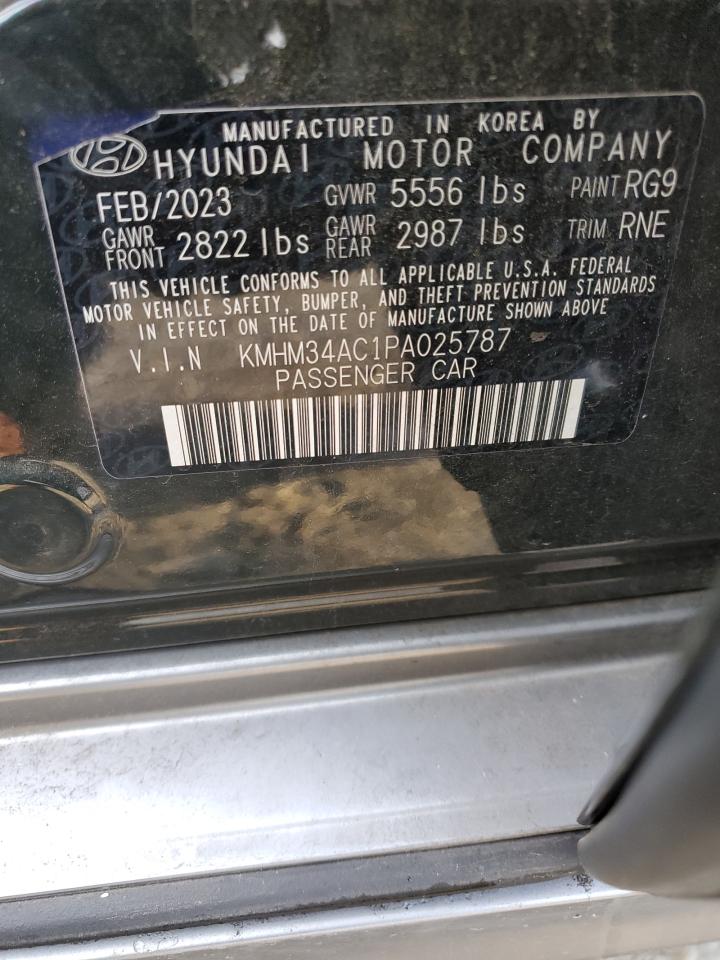 2023 HYUNDAI IONIQ 6 SEL VIN:KMHM34AC1PA025787
