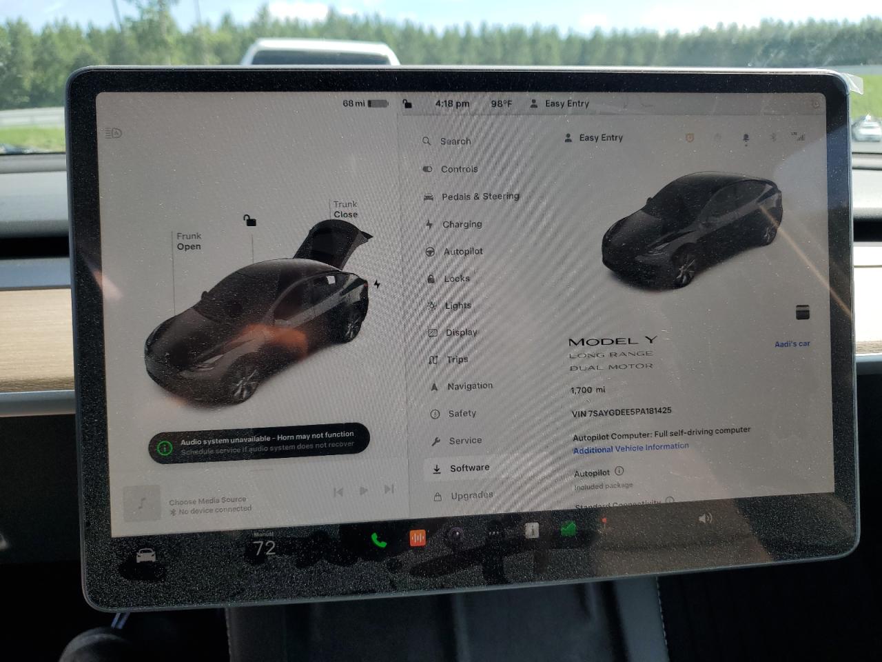 2023 TESLA MODEL Y  VIN:7SAYGDEE5PA181425