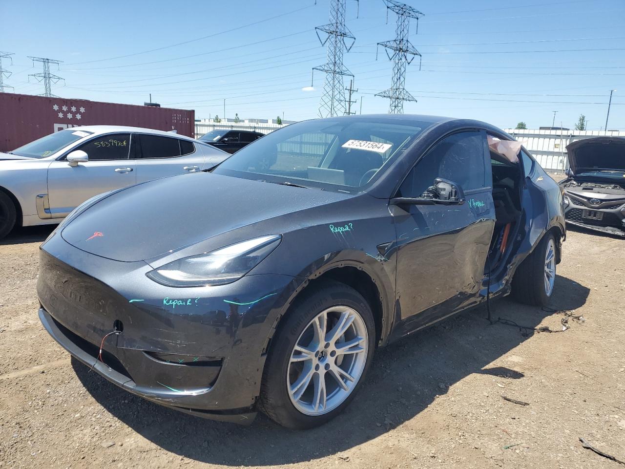 2024 TESLA MODEL Y  VIN:7SAYGDEE4RF995863