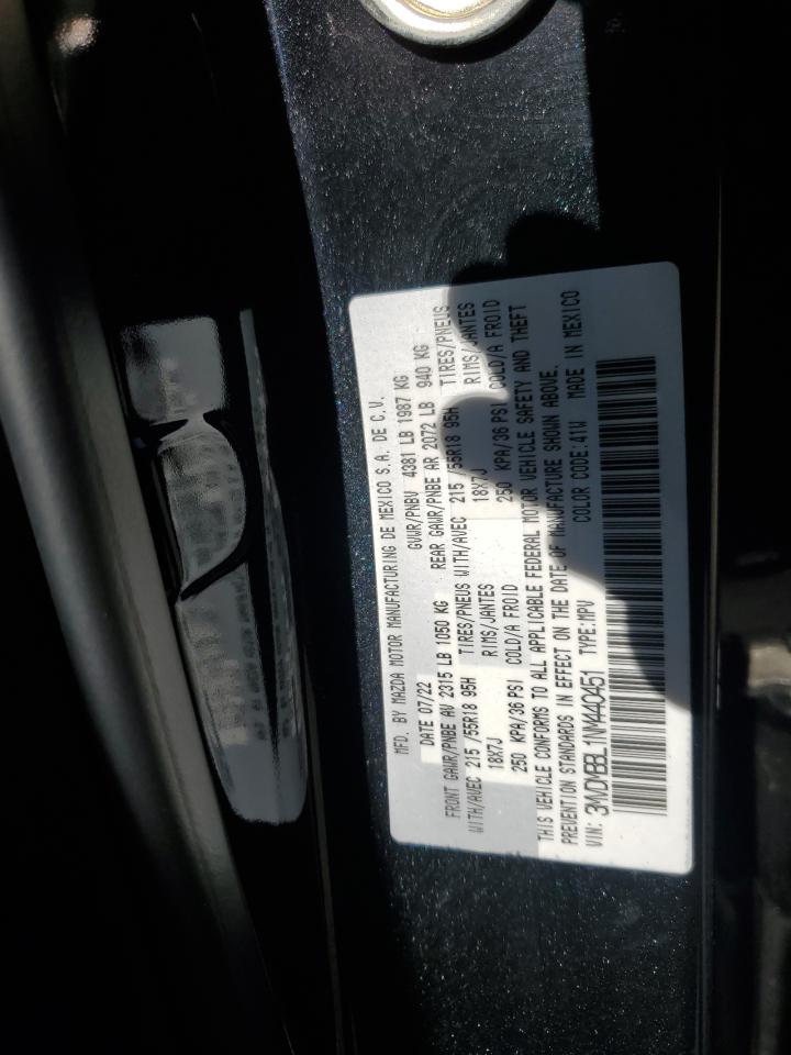 2022 MAZDA CX-30 SELECT VIN:3MVDMBBL1NM440451