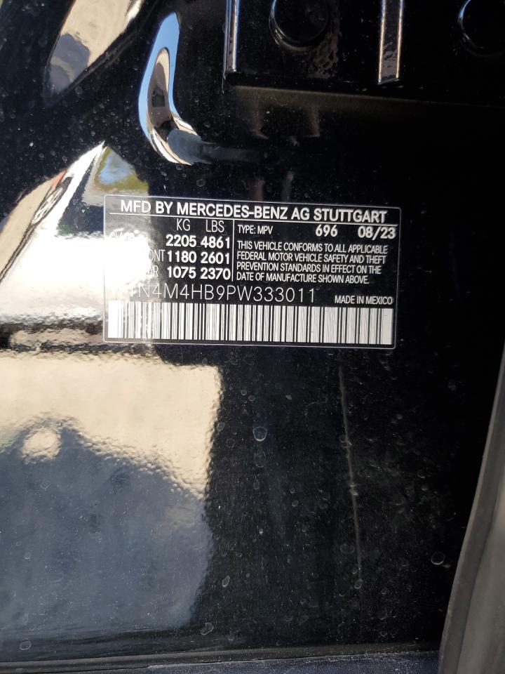 2023 MERCEDES-BENZ GLB 250 4MATIC VIN:W1N4M4HB9PW333011