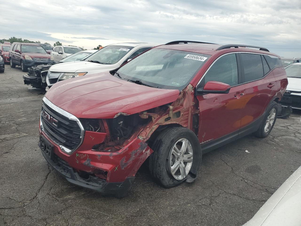 2022 GMC TERRAIN SLE VIN:3GKALMEV4NL142373