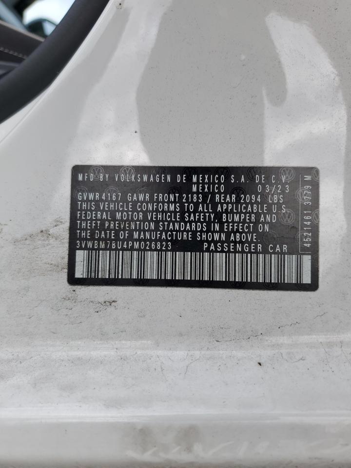 2023 VOLKSWAGEN JETTA SPORT VIN:3VWBM7BU4PM026823