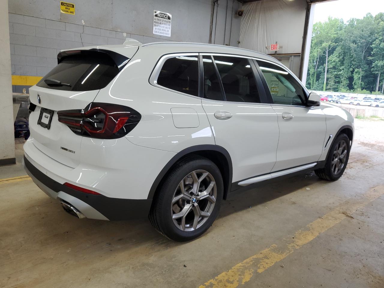 2022 BMW X3 XDRIVE30I VIN:WP0AA2A8XNS255297