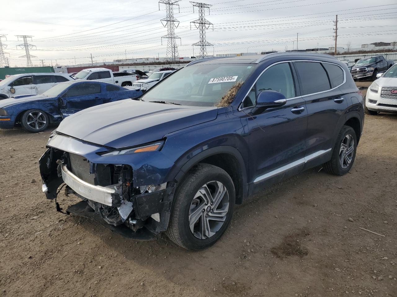 2022 HYUNDAI SANTA FE SEL VIN:5NMS3DAJ2NH472349