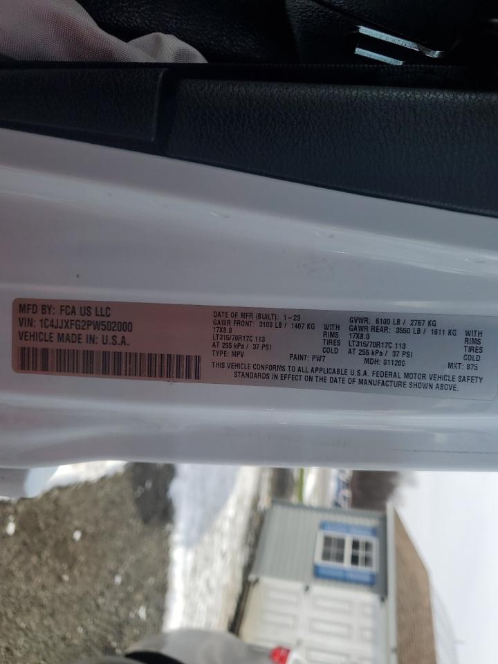 2023 JEEP WRANGLER RUBICON VIN:1C4JJXFG2PW502000