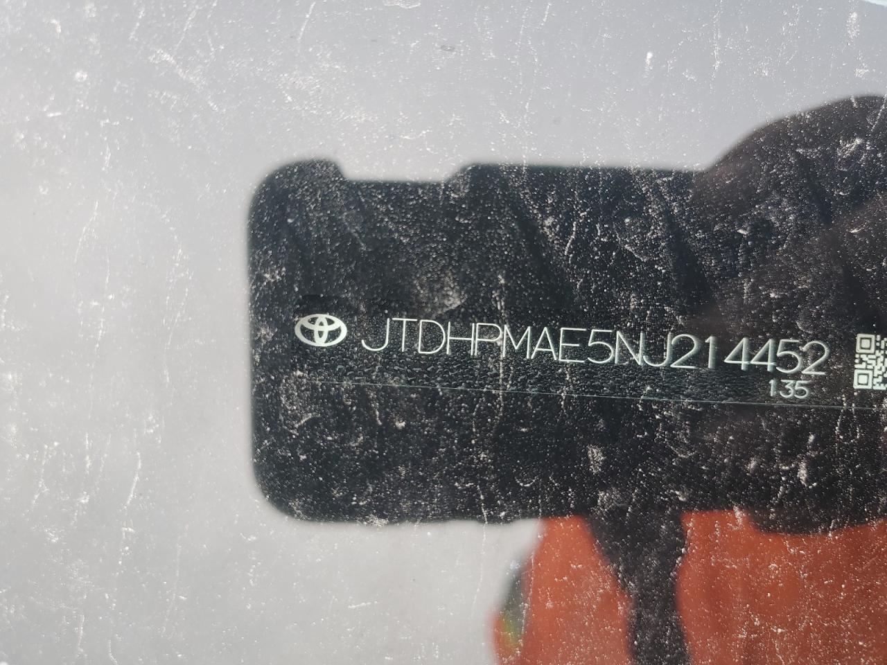 2022 TOYOTA COROLLA LE VIN:JTDHPMAE5NJ214452