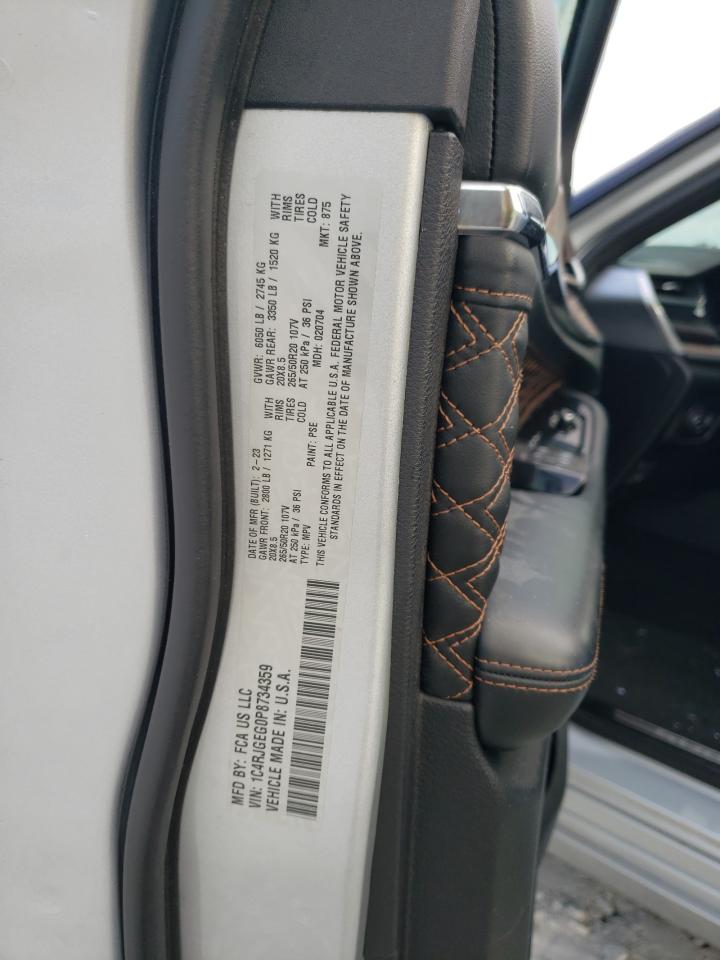 2023 JEEP GRAND CHEROKEE SUMMIT VIN:1C4RJGEG0P8734359