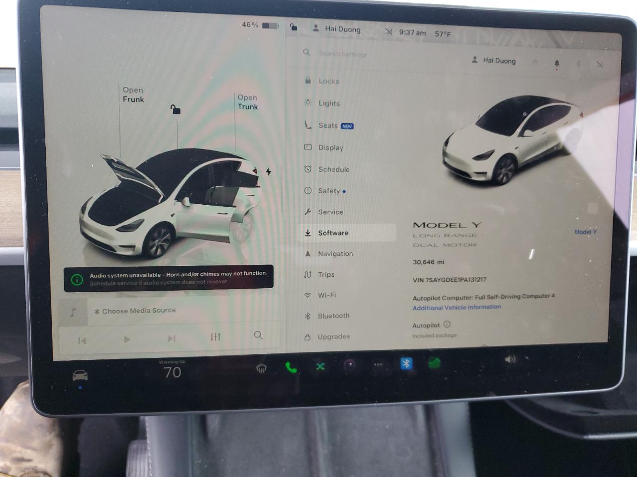 2023 TESLA MODEL Y  VIN:7SAYGDEE1PA131217