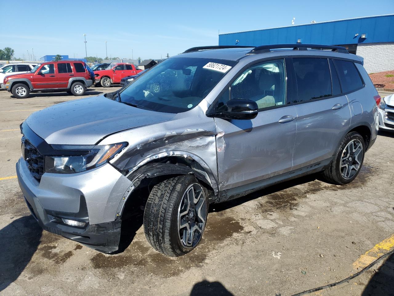 2022 HONDA PASSPORT ELITE VIN:5FNYF8H01NB015846