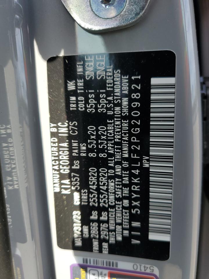 2023 KIA SORENTO SX VIN:5XYRK4LF2PG209821