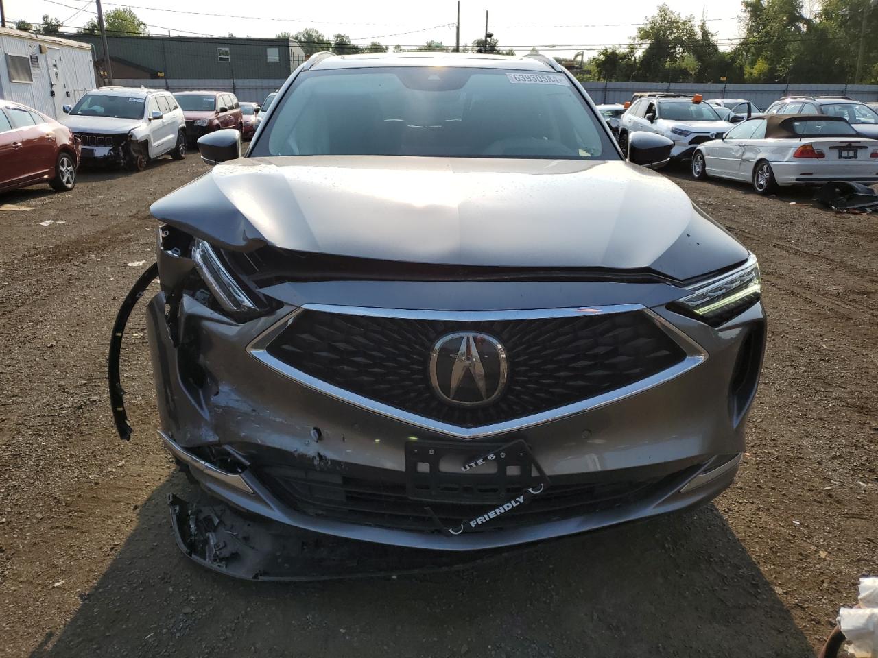2022 ACURA MDX ADVANCE VIN:5J8YE1H87NL050213