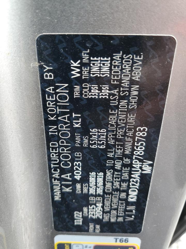2023 KIA SOUL LX VIN:KNDJ23AU4P7865783