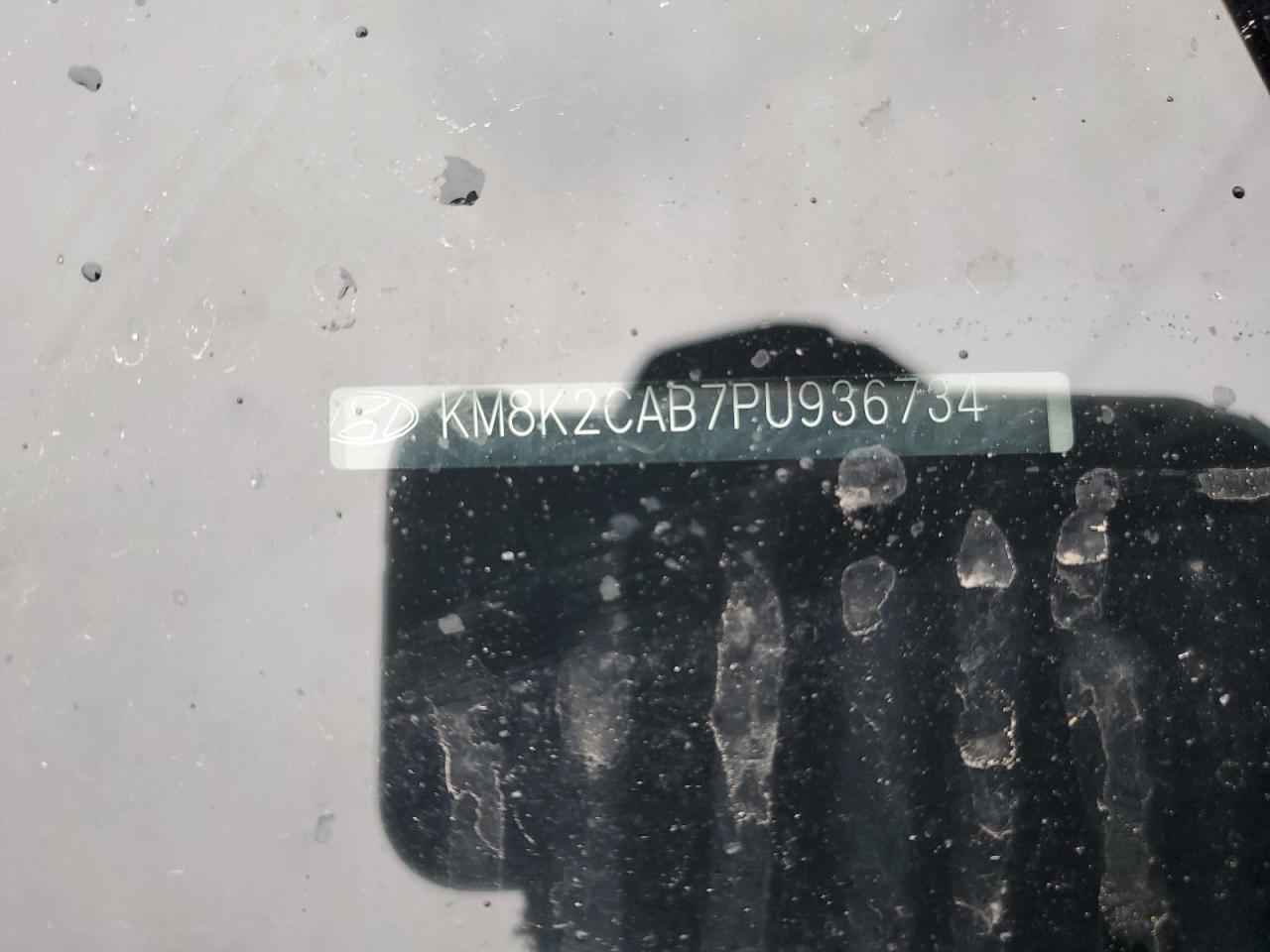 2023 HYUNDAI KONA SE VIN:KM8K2CAB7PU936734