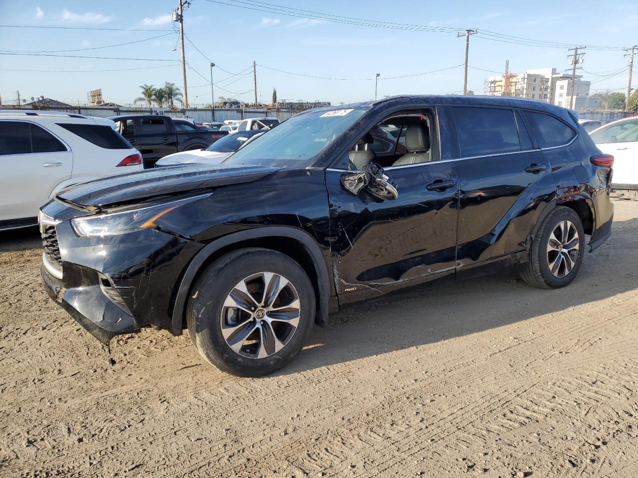 2022 TOYOTA HIGHLANDER HYBRID XLE VIN:5TDHBRCH1NS556941