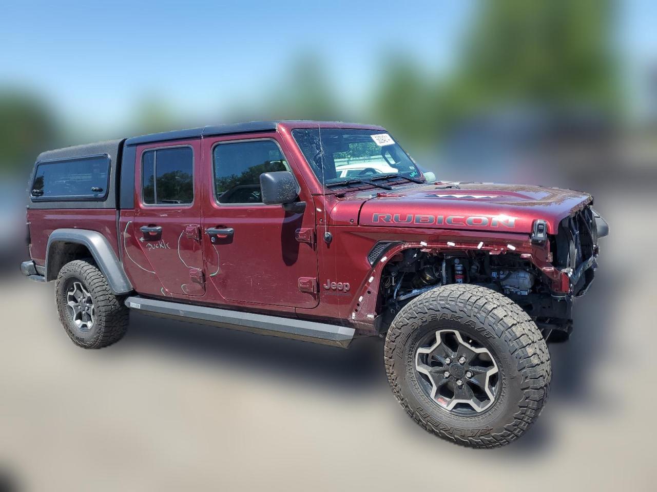 2022 JEEP GLADIATOR RUBICON VIN:1C6JJTBG8NL110496