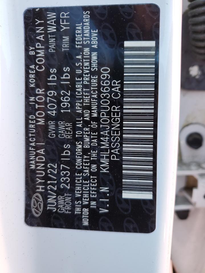 2023 HYUNDAI ELANTRA BLUE VIN:KMHLM4AJ0PU036690